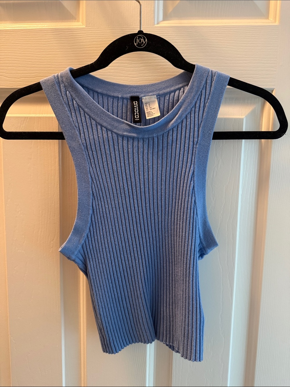 H&M Periwinkle Ribbed Tank Top